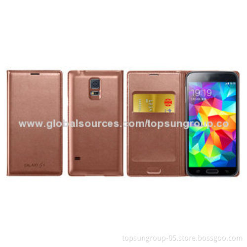 PU Leather Covers for Samsung Galaxy S5, Mini Book Style, High-quality/New Arrival OEM/ODM Welcomed